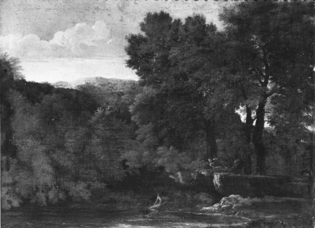 Paesaggio con ninfa e satiro - Galleria Corsini, Roma